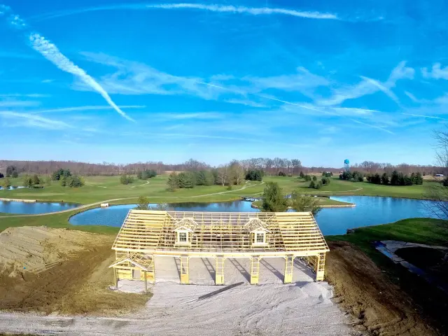 Custom pole barn in New Richmond, OH, The Golf Course Pole Barn, photograph 8