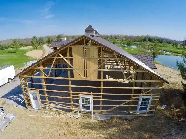 Custom pole barn in New Richmond, OH, The Golf Course Pole Barn, photograph 17